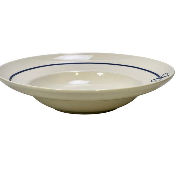 Homer Laughlin USA Vintage 12" Rimmed Soup/Pasta Bowl 'C' Monogram - Picture 2 of 5